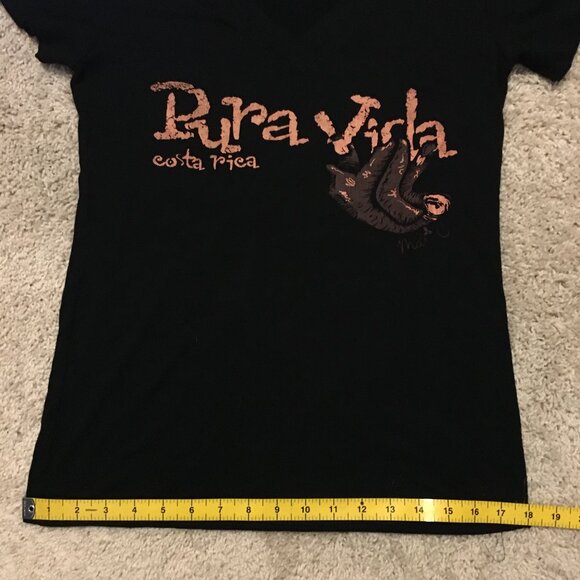 Mar. C Black Bamboo Pura Vida Sloth Tourist Tee - Picture 11 of 12